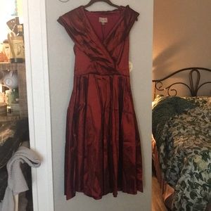 Lindy Bop Rust Red Dress